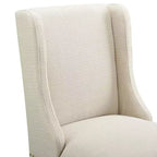 Lot de 2 tabourets de bar rembourrés en tissu Baron (hauteur comptoir) - Modway