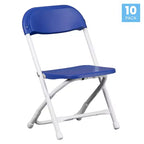 Flash Furniture Lot de 10 chaises pliantes en plastique pour enfants