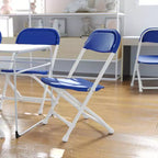 Flash Furniture Lot de 10 chaises pliantes en plastique pour enfants