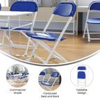 Flash Furniture Lot de 10 chaises pliantes en plastique pour enfants