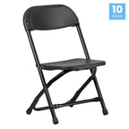 Flash Furniture Lot de 10 chaises pliantes en plastique pour enfants