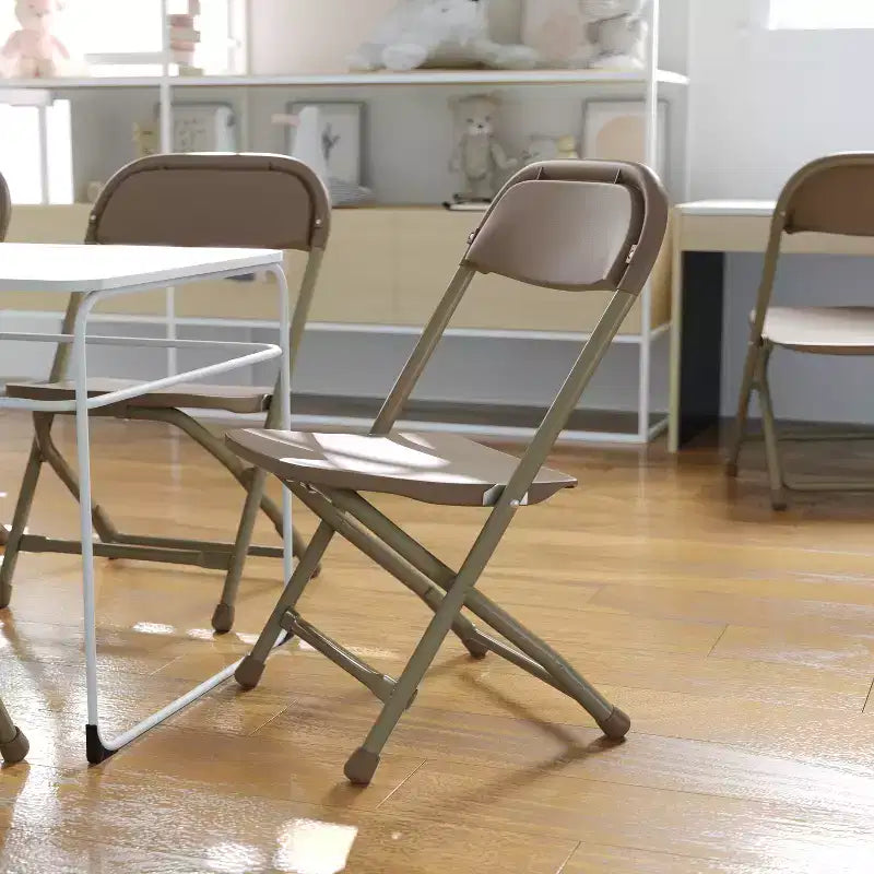 Flash Furniture Lot de 10 chaises pliantes en plastique pour enfants