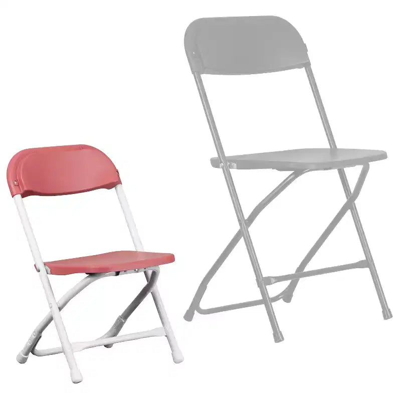 Flash Furniture Lot de 10 chaises pliantes en plastique pour enfants