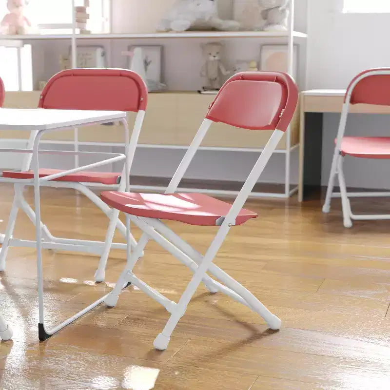 Flash Furniture Lot de 10 chaises pliantes en plastique pour enfants