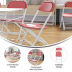 Flash Furniture Lot de 10 chaises pliantes en plastique pour enfants