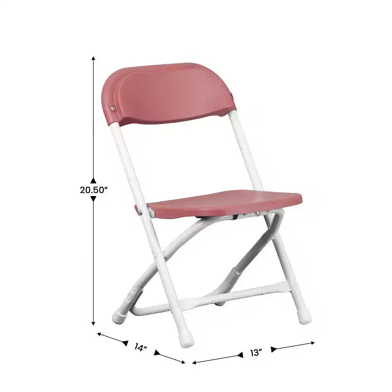 Flash Furniture Lot de 10 chaises pliantes en plastique pour enfants