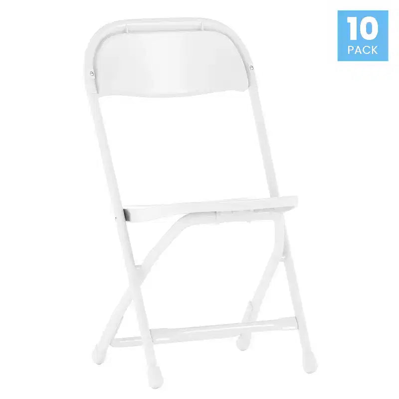 Flash Furniture Lot de 10 chaises pliantes en plastique pour enfants