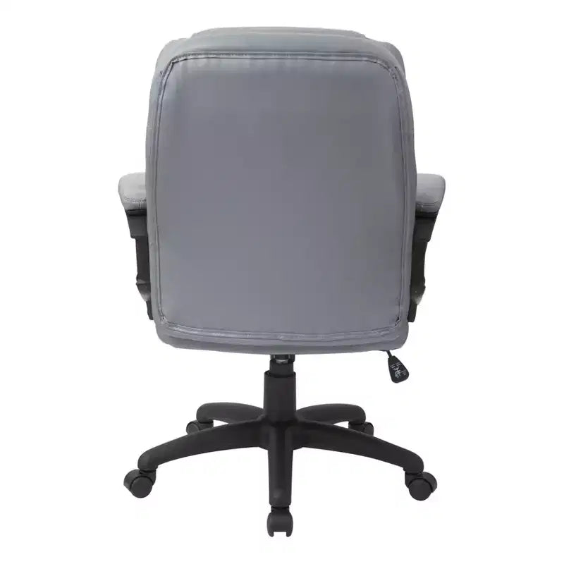 Fauteuil de bureau en similicuir avec accoudoirs rembourrés - OSP Home Furnishings