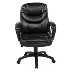 Fauteuil de bureau en similicuir avec accoudoirs rembourrés - OSP Home Furnishings