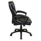Fauteuil de bureau en similicuir avec accoudoirs rembourrés - OSP Home Furnishings