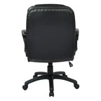 Fauteuil de bureau en similicuir avec accoudoirs rembourrés - OSP Home Furnishings