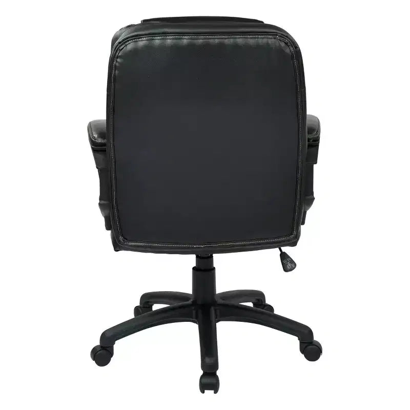 Fauteuil de bureau en similicuir avec accoudoirs rembourrés - OSP Home Furnishings