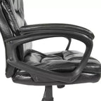 Fauteuil de bureau en similicuir avec accoudoirs rembourrés - OSP Home Furnishings