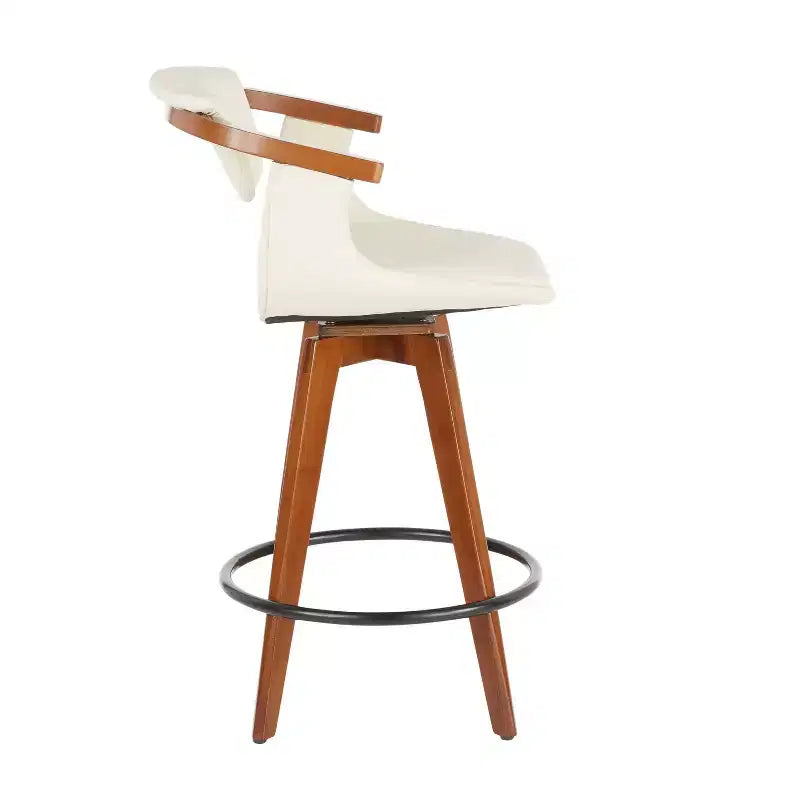 Tabouret de bar mi-siècle Oracle à hauteur de comptoir - LumiSource