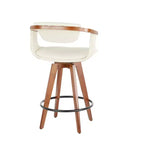 Tabouret de bar mi-siècle Oracle à hauteur de comptoir - LumiSource