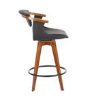 Tabouret de bar mi-siècle Oracle à hauteur de comptoir - LumiSource
