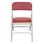 Lot de 4 Chaises Pliantes de Luxe Rembourrées en Tissu à Triple Support - Hampden Furnishings