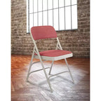 Lot de 4 Chaises Pliantes de Luxe Rembourrées en Tissu à Triple Support - Hampden Furnishings