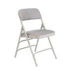 Lot de 4 Chaises Pliantes de Luxe Rembourrées en Tissu à Triple Support - Hampden Furnishings