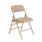 Lot de 4 Chaises Pliantes de Luxe Rembourrées en Tissu à Triple Support - Hampden Furnishings