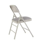 Lot de 4 Chaises Pliantes de Luxe Rembourrées en Tissu à Triple Support - Hampden Furnishings