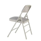 Lot de 4 Chaises Pliantes de Luxe Rembourrées en Tissu à Triple Support - Hampden Furnishings
