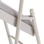 Lot de 4 Chaises Pliantes de Luxe Rembourrées en Tissu à Triple Support - Hampden Furnishings