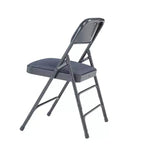 Lot de 4 Chaises Pliantes de Luxe Rembourrées en Tissu à Triple Support - Hampden Furnishings