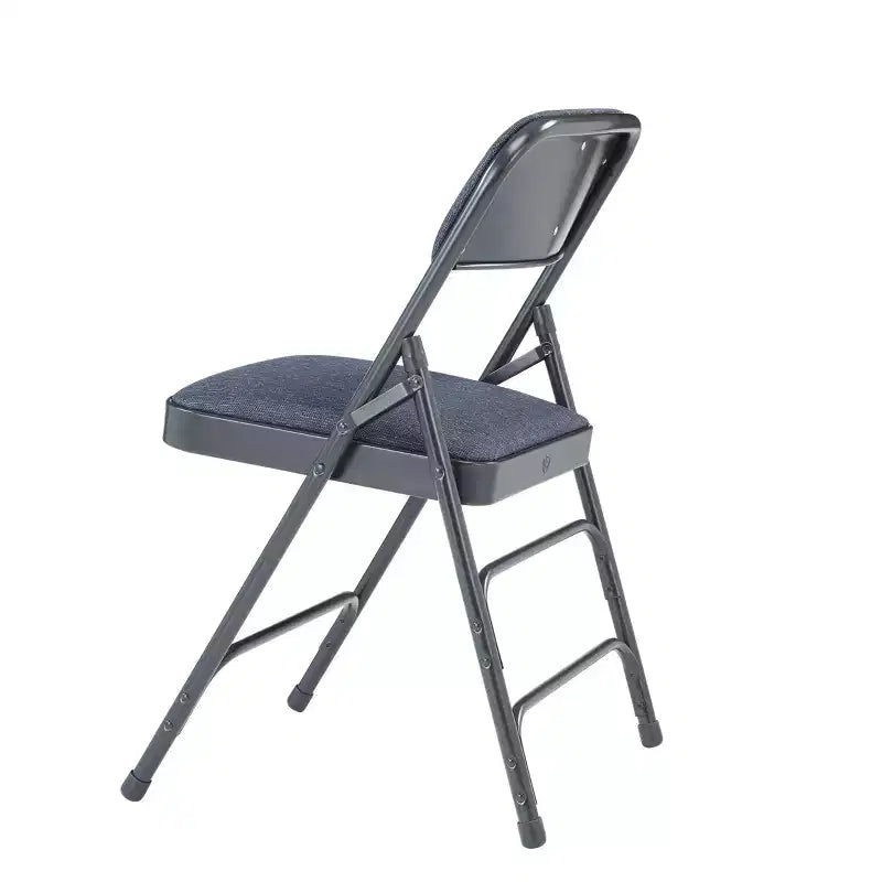 Lot de 4 Chaises Pliantes de Luxe Rembourrées en Tissu à Triple Support - Hampden Furnishings