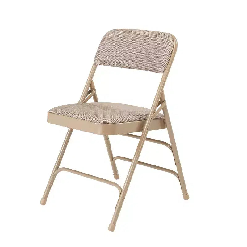 Lot de 4 Chaises Pliantes de Luxe Rembourrées en Tissu à Triple Support - Hampden Furnishings