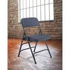 Lot de 4 Chaises Pliantes de Luxe Rembourrées en Tissu à Triple Support - Hampden Furnishings