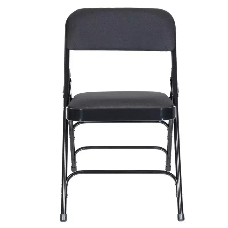 Lot de 4 Chaises Pliantes de Luxe Rembourrées en Tissu à Triple Support - Hampden Furnishings