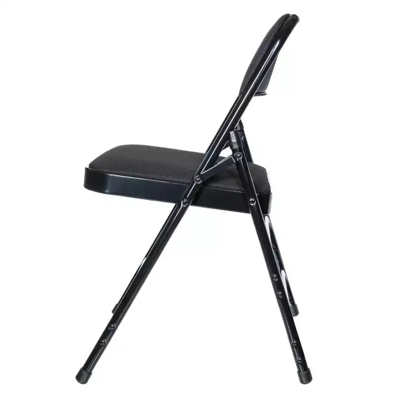 Lot de 4 Chaises Pliantes de Luxe Rembourrées en Tissu à Triple Support - Hampden Furnishings