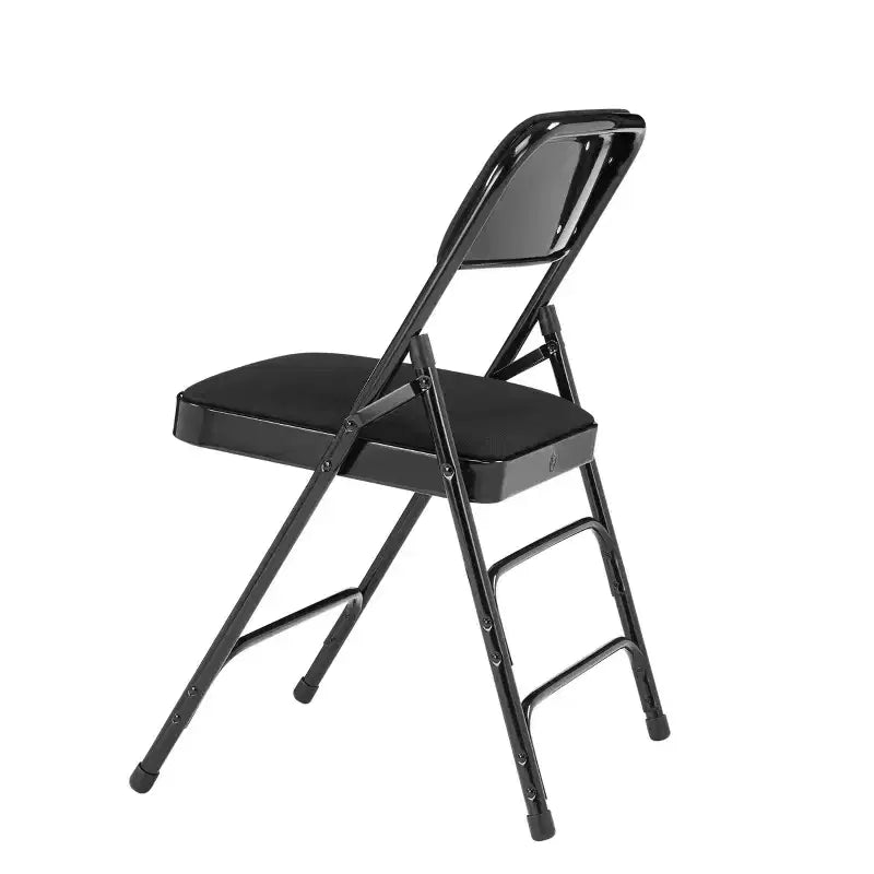 Lot de 4 Chaises Pliantes de Luxe Rembourrées en Tissu à Triple Support - Hampden Furnishings