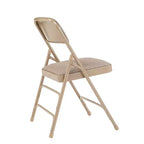 Lot de 4 Chaises Pliantes de Luxe Rembourrées en Tissu à Triple Support - Hampden Furnishings