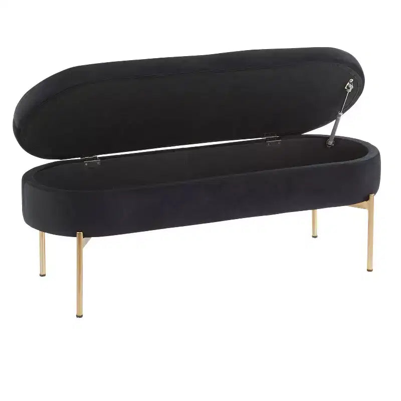 Banc de rangement capitonné contemporain Chloé 48 - LumiSource