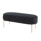 Banc de rangement capitonné contemporain Chloé 48 - LumiSource