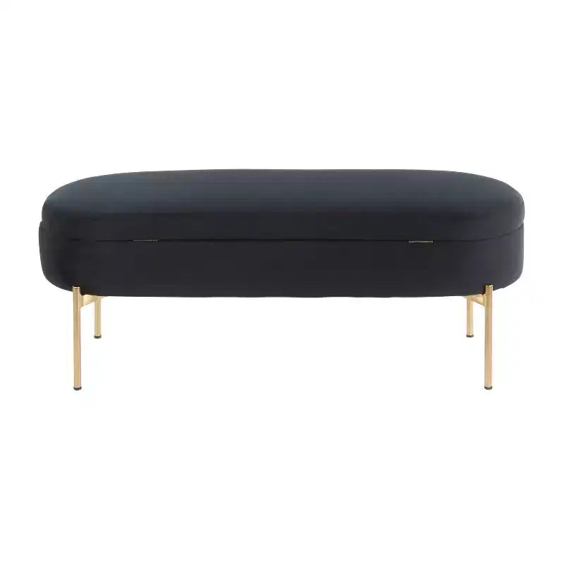 Banc de rangement capitonné contemporain Chloé 48 - LumiSource