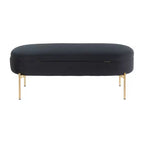 Banc de rangement capitonné contemporain Chloé 48 - LumiSource