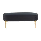Banc de rangement capitonné contemporain Chloé 48 - LumiSource