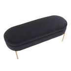 Banc de rangement capitonné contemporain Chloé 48 - LumiSource