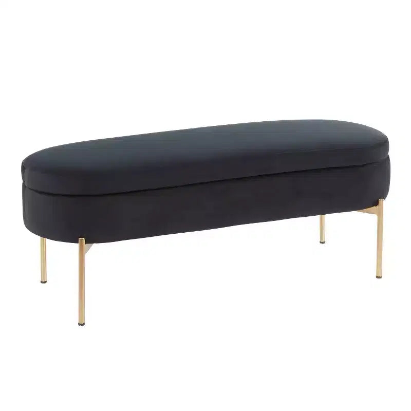Banc de rangement capitonné contemporain Chloé 48 - LumiSource