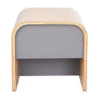 Chaise-cube multifonctionnelle pour tout-petits en bois courbé ECR4Kids, meuble Montessori