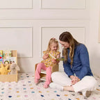 Chaise-cube multifonctionnelle pour tout-petits en bois courbé ECR4Kids, meuble Montessori