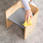 Chaise-cube multifonctionnelle pour tout-petits en bois courbé ECR4Kids, meuble Montessori