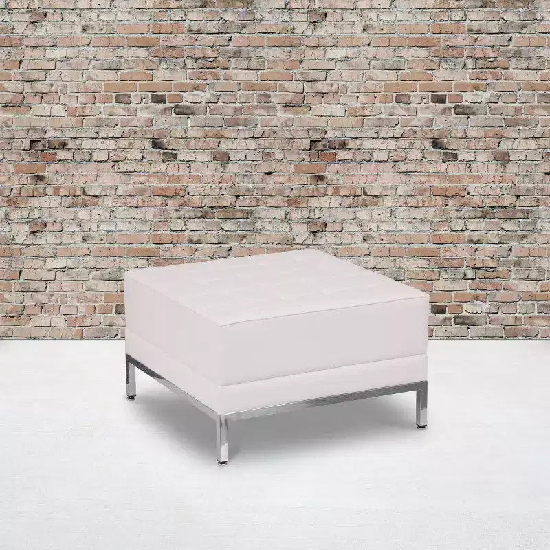 Pouf modulaire matelassé capitonné en similicuir HERCULES Imagination Series de Flash Furniture