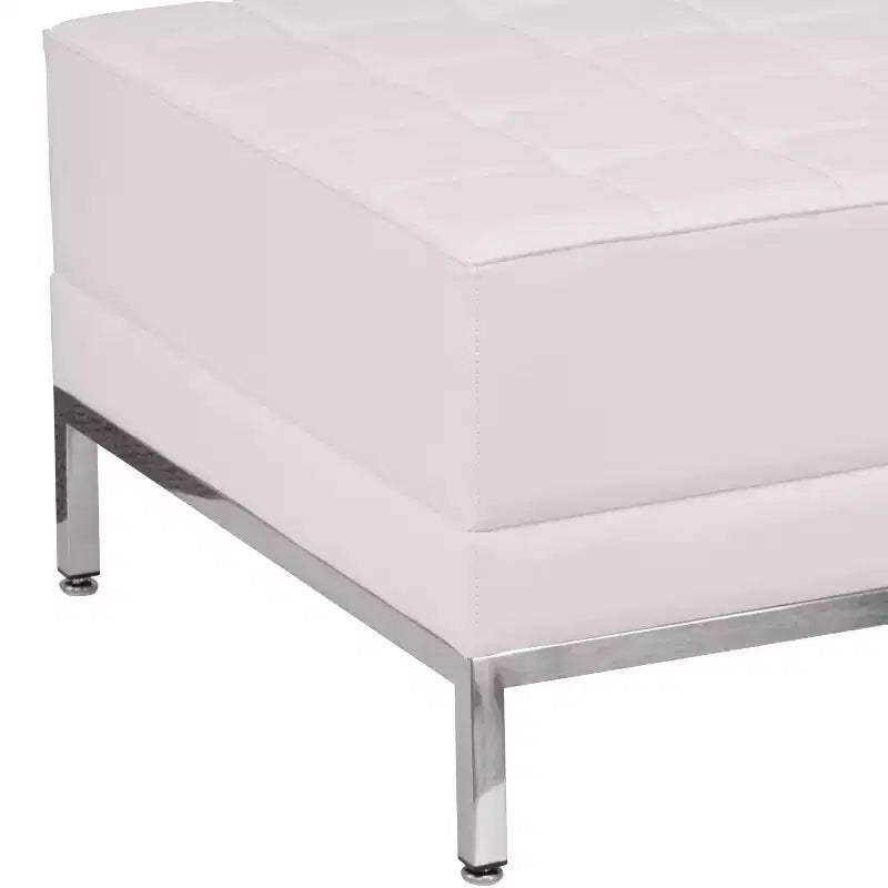 Pouf modulaire matelassé capitonné en similicuir HERCULES Imagination Series de Flash Furniture