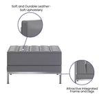 Pouf modulaire matelassé capitonné en similicuir HERCULES Imagination Series de Flash Furniture