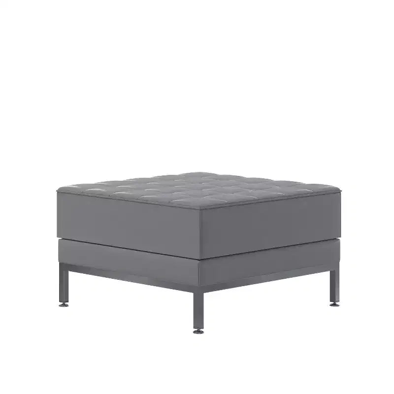 Pouf modulaire matelassé capitonné en similicuir HERCULES Imagination Series de Flash Furniture