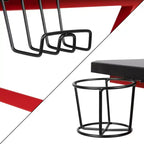 Ensemble bureau de jeu et chaise de jeu inclinable Flash Furniture avec porte-gobelet et crochet pour casque
